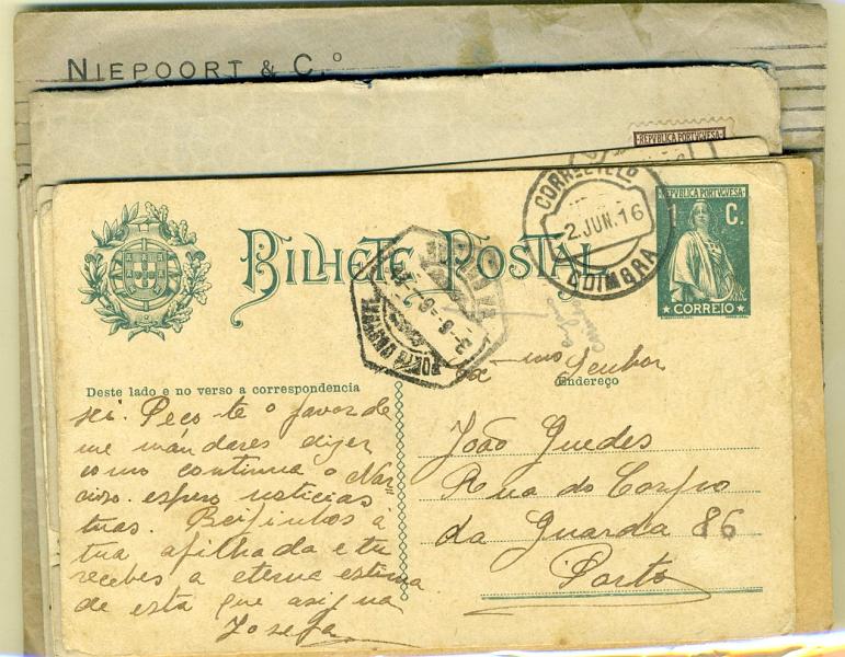 22Lis_2904.jpg -     Lote:    2904      Lotes pelo Correio              Descrição:      Portugal.   Lote composto por 18 exemplares filatélicos (cartas, postal ilustrado e inteiros postais) desde Centenário da Índia até Ceres. Todos os estados. Lote a ver.        Lote       Valor Base:     &euro; 5,00     Valor Venda:     &euro; 11,00     