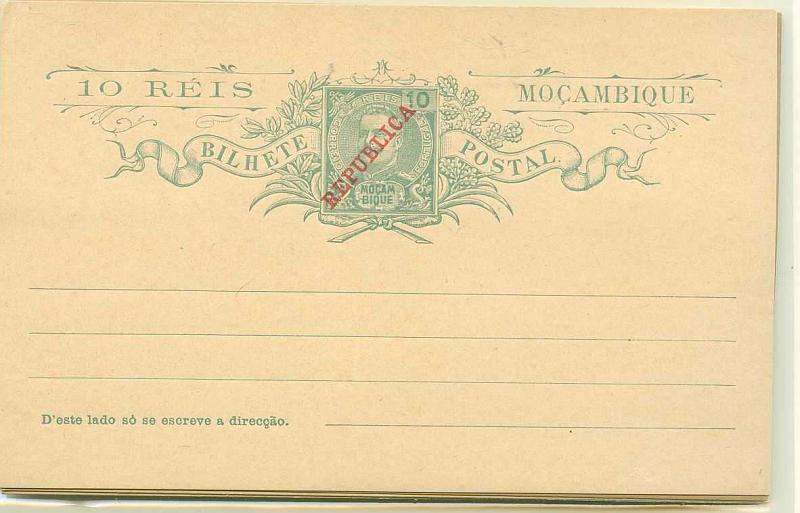 22Lis_2921.jpg -     Lote:    2921      Lotes pelo Correio              Descrição:      Moçambique.   Lote de 4 inteiros postais OM12/15 e 4 Bilhetes-Cartas OM6/9. Novos sem defeitos. Lote a ver.        Lote       Valor Base:     &euro; 6,00     Valor Venda:     Retirado     