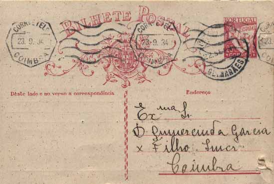 23Lis_0376.jpg -     Lote:    376            Portugal       Descrição:         1931 &mdash; Selo tipo Lusíadas. OM80, 25c carmim sobre cartolina branca. Lote de 6 inteiros repicados por Bento dos Santos Costa & C.ª L.da. Alguns inteiros com furos de espigão.        Lote       Valor Base:     &euro; 5,00     Valor Venda:     &euro; 5,00     