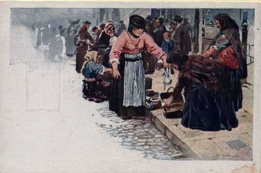 23Lis_0428.jpg -     Lote:    428            Portugal       Descrição:         1921 &mdash; Ceres. Bilhetes Postais Particulares. Colecção Portuguesa. OM5, 6c rosa escuro n.º 12 &mdash; A compra do peixe (Lisboa). Com texto no verso mas não circulado pelo correio.        IN       Valor Base:     &euro; 10,00     Valor Venda:     Retirado     