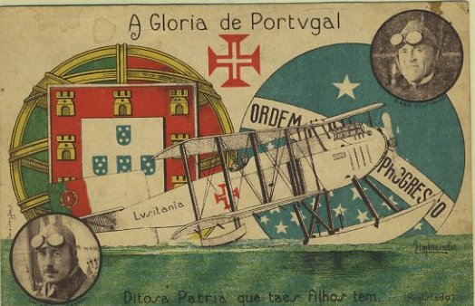 23Lis_0670.jpg -     Lote:    670                   Descrição:         Temáticos. Aviação. A Glória de Portugal. Ditosa Pátria que taes filhos tem (Gago Coutinho e Sacadura Cabral). Raro.        PI       Valor Base:     &euro; 20,00     Valor Venda:     &euro; 26,00     