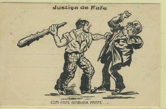 23Lis_0676.jpg -     Lote:    676                   Descrição:         Temáticos. Costumes. Fafe &mdash; Justiça de Fafe. Novo.        PI       Valor Base:     &euro; 5,00     Valor Venda:     Retirado     