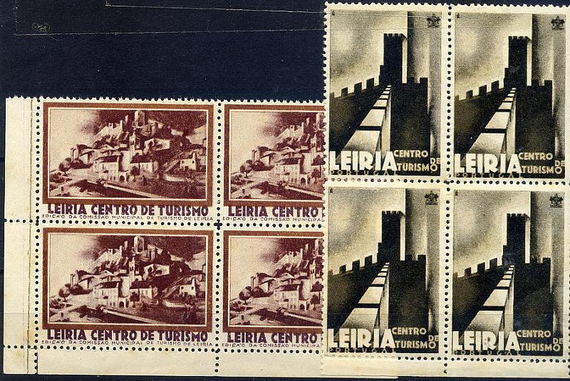 23Lis_0758.jpg -     Lote:    758                   Descrição:         Vinhetas. Leiria Centro de Turismo. Lote de duas quadras com motivos diferentes.        ***       Valor Base:     &euro; 4,00     Valor Venda:     &euro; 4,00     