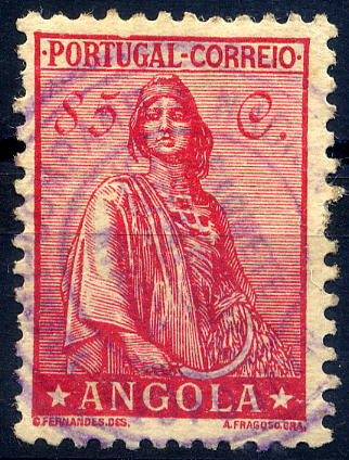 23Lis_0843.jpg -     Lote:    843            Correio Marítimo       Descrição:         Marcas do correio marítimo. 1932 &mdash; Ceres. Novo Tipo. CE240, selo de 85c carmim obliterado com carimbo batido a violeta "COMPANHIA NACIONAL DE NAVEGAÇÃO / CORREIO / PAQUETE NYASSA. Tipo pequeno.        O       Valor Base:     &euro; 6,00     Valor Venda:     &euro; 6,00     