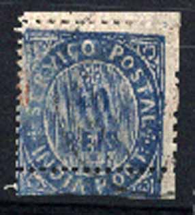 23Lis_1186.jpg -     Lote:    1186            Índia       Descrição:         1877 &mdash; Nativos. Tipo IIIB. CE42, 40 reis azul, com denteado deslocado. Os denteados conhecidos vão de 12 &frac12; a 13 &frac12; de linha. O selo apresenta na margens esquerda e ao centro denteado 14 norma. Provavelmente redenteado.        O       Valor Base:     &euro; 15,00     Valor Venda:     &euro; 15,00     