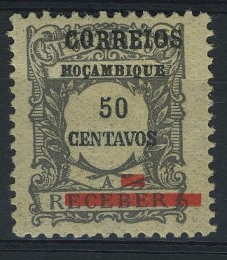 23Lis_1214.jpg -     Lote:    1214            Moçambique       Descrição:         1929 &mdash; Selo da Emissão Regular de Porteado com sobrecarga. CE260, 50C cinzento, com sobrecarga deslocada.        **       Valor Base:     &euro; 4,00     Valor Venda:     Retirado     
