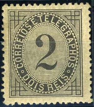 23Lis_1308.jpg -     Lote:    1308            Portugal       Descrição:         1884 &mdash; Taxa de Telegramas. CE59, 2 reis preto, em papel liso, denteado 12 &frac12;. Valor de catálogo &euro; 41,80.        **       Valor Base:     &euro; 8,00     Valor Venda:     &euro; 8,00     