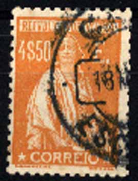 23Lis_1378.jpg -     Lote:    1378            Portugal       Descrição:         1930 &mdash; Ceres. Gravura retocada. CE512, 4$50 amarelo laranja. Valor de catálogo &euro; 69,70.        O       Valor Base:     &euro; 10,00     Valor Venda:     &euro; 10,00     