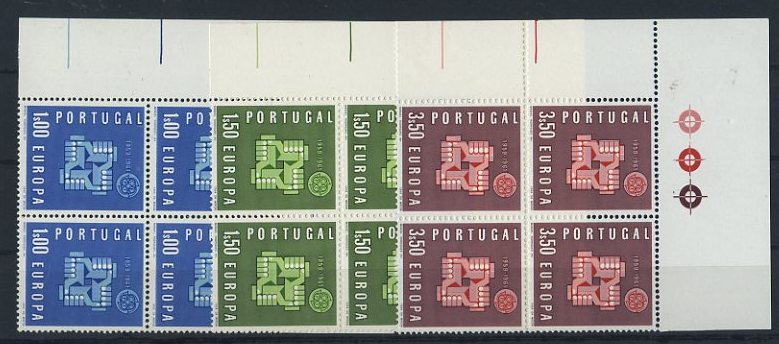 23Lis_1430.jpg -     Lote:    1430            Portugal       Descrição:         1961 &mdash; Europa * CEPT. CE878/880. Série completa em quadras. Valor de catálogo &euro; 25,00.        ***       Valor Base:     &euro; 5,00     Valor Venda:     Retirado     