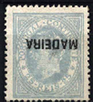 23Lis_1481.jpg -     Lote:    1481            Madeira       Descrição:         1880 &mdash; D. Luís I. De perfil. CE31, 25 reis azul cinzento, denteado 12 &frac12;, com a sobrecarga invertida. Regomado. Valor de catálogo &euro; 92,00.        RG **       Valor Base:     &euro; 30,00     Valor Venda:     Retirado     