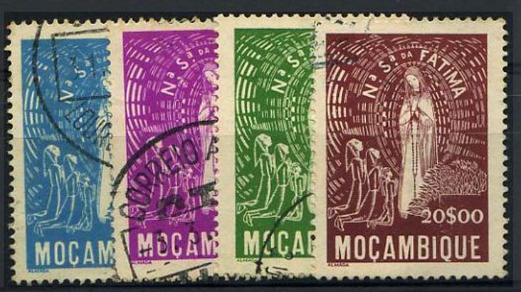 23Lis_1630.jpg -     Lote:    1630            Moçambique       Descrição:         1948 &mdash; Nossa Senhora de Fátima. CE344/47. Série completa. Valor de catálogo &euro; 32,20.        O       Valor Base:     &euro; 8,00     Valor Venda:     Retirado     