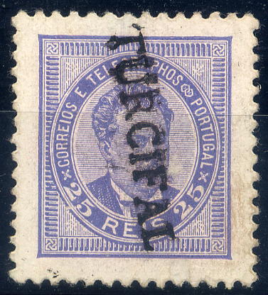 23Lis_1747.jpg -     Lote:    1747            Portugal       Descrição:         Carimbos nominativos. 1884/87 &mdash; D. Luís I de frente, novas cores. Selo de 25 reis CE62, denteado 11 &frac12;, papel porcelana, obliterado com carimbo batido a preto de "TURCIFAL". Gordon 414, raridade 90. MB e R.        O       Valor Base:     &euro; 30,00     Valor Venda:     &euro; 180,00     