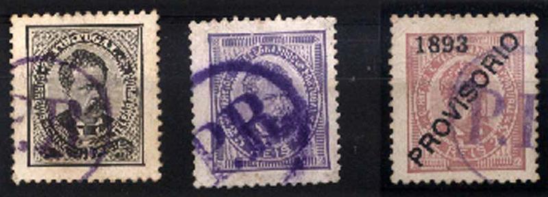 23Lis_1762.jpg -     Lote:    1762            Portugal       Descrição:         Carimbos da Posta Rural. Lote de 3 selos ( CE60, CE63 e CE86), todos obliterados com carimbos diferentes, batidos a violeta e sépia "P. R.".        O       Valor Base:     &euro; 6,00     Valor Venda:     &euro; 8,00     