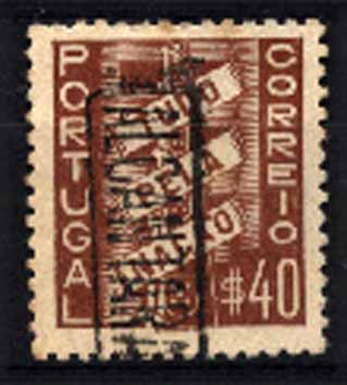 23Lis_1847.jpg -     Lote:    1847            Portugal       Descrição:         Marcas nominativas ferroviárias. Selo de $40 Tudo pela Nação, CE571, obliterado com carimbo batido a preto "ALCANTARA". MB.        O       Valor Base:     &euro; 10,00     Valor Venda:     Retirado     