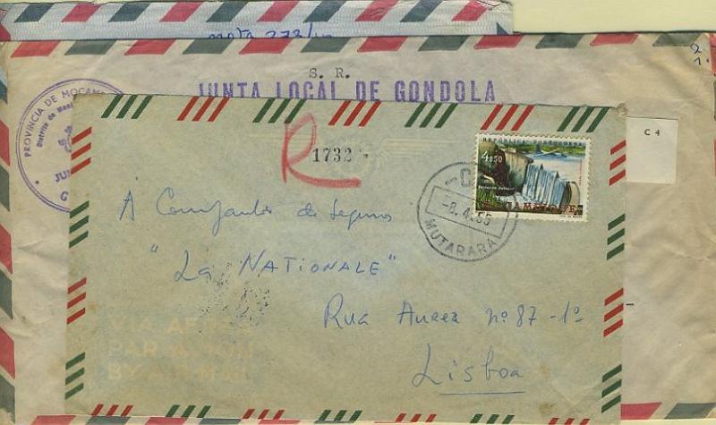 23Lis_1922.jpg -     Lote:    1922            Moçambique       Descrição:         Marcofilia diversa. Moçambique. Lote de 6 sobrescritos + 1 frente de carta, a maioria com selos tipo Carta Geográfica de Moçambique + Imposto Postal "Rede de Telecomunicações" , com marcas de diferentes tipos de MUTARARA, GONDOLA, VILA CABRAL MARROMEU, INHAMBANE e LOURENÇO MARQUES. Lote a ver.        Lote       Valor Base:     &euro; 10,00     Valor Venda:     &euro; 10,00     