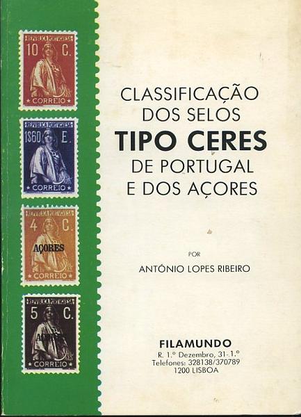 23Lis_1956.jpg -     Lote:    1956                   Descrição:         Classificação dos Selos Tipo Ceres de Portugal e Açores de António Lopes Ribeiro.        Livro       Valor Base:     &euro; 5,00     Valor Venda:     &euro; 14,00     