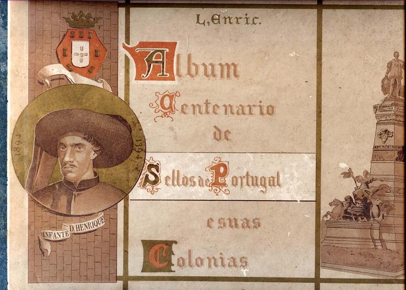 23Lis_2029.jpg -     Lote:    2029                   Descrição:         1894 &mdash; Álbum Centenário de Selos de Portugal e sua Colónias, editado por L. Enric em 1894, sem selos. Bem conservado, extremamente raro.        Livro       Valor Base:     &euro; 50,00     Valor Venda:     Retirado     