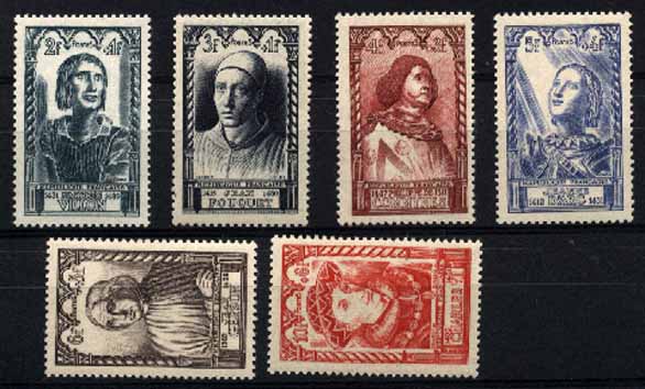 23Lis_2095.jpg -     Lote:    2095                   Descrição:      França   * 1946 &mdash; Celebridades do Séc. XV. Yvert 765/70. Série completa.        ***       Valor Base:     &euro; 6,00     Valor Venda:     &euro; 12,00     