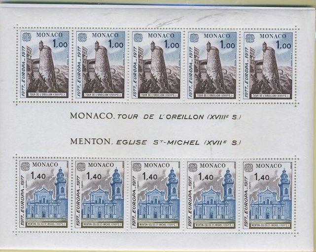 23Lis_2105.jpg -     Lote:    2105                   Descrição:      Mónaco.   1977 &mdash; Europa * CEPT. Bloco Yv-13.        BLC ***       Valor Base:     &euro; 33,00     Valor Venda:     Retirado     