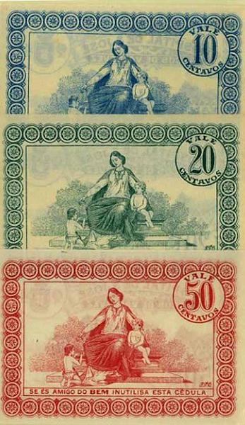 23Lis_2122.jpg -     Lote:    2122                   Descrição:         Arcos de Valdevez &mdash; Hospital de S. José. Conjunto de 3 cédulas de 10c azul, 20c verde e 50c vermelho. Novas.        CDL       Valor Base:     &euro; 10,00     Valor Venda:     Retirado     