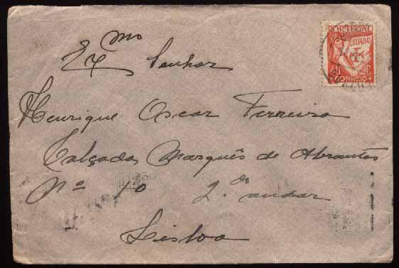 23Lis_2489.jpg -     Lote:    2489      Lotes pelo Correio              Descrição:      Portugal.   Lote de 20 sobrescritos circulados nos anos 30. Lote a ver.        Lote       Valor Base:     &euro; 4,00     Valor Venda:     &euro; 5,00     