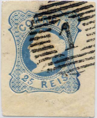24lis0365.jpg -     Lote:    365            Colecção Portugal       Descrição:         1853 &mdash; D. Maria II. CE2, 25 reis azul claro, cunho I, bordo inferior de folha, com margens muito largas. Valor de catálogo &euro; 33,30. MB        O       Valor Base:     &euro; 12,00     Valor Venda:     &euro; 40,00     
