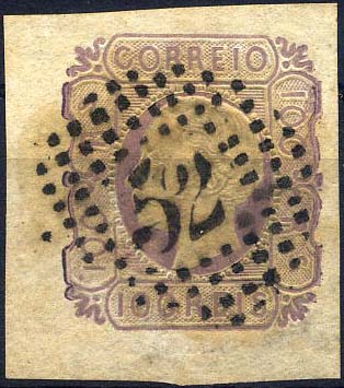 24lis0425.jpg -     Lote:    425            Colecção Portugal       Descrição:         1862/1864 &mdash; D. Luís. CE18, 100 reis lilás, com boas margens. Valor de catálogo &euro; 154,00. MB        O       Valor Base:     &euro; 30,00     Valor Venda:     &euro; 70,00     