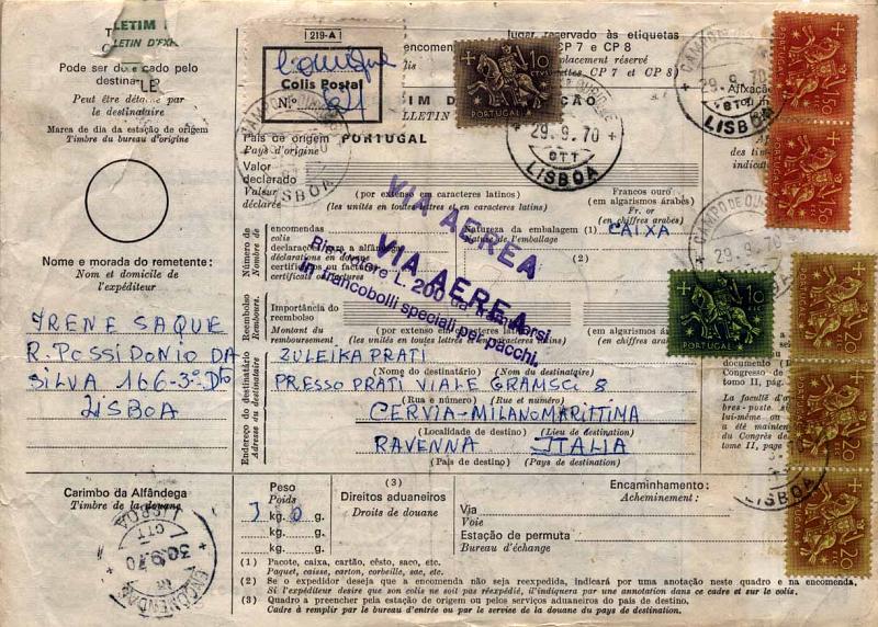 24Lis0669.jpg -     Lote:    669            Portugal       Descrição:         1953/1974 &mdash; Cavaleiro Medieval + Paisagens e Monumentos. Lote de 3 boletins de expedição de encomendas com selos de elevado valor. Lote a ver.        Lote       Valor Base:     &euro; 20,00     Valor Venda:     Retirado     