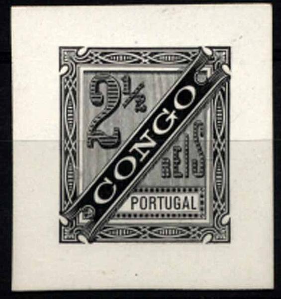 24Lis1179.jpg -     Lote:    1179            Congo       Descrição:         1893 &mdash; Jornaes. Prova de cunho a preto sobre cartão com margens extraordinárias. Muito rara.        PRV       Valor Base:     &euro; 75,00     Valor Venda:     &euro; 100,00     