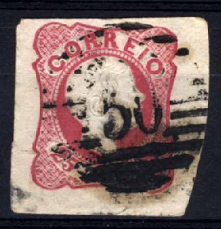 24Lis1512.jpg -     Lote:    1512            Açores       Descrição:         1862/1864 &mdash; D. Luís cabelos anelados. Precursores. 25 reis rosa, obliterado com carimbo numérico da 1.ª reforma "50 &mdash; PONTA DELGADA". Boas margens. Valor de catálogo &euro; 42,00.        O       Valor Base:     &euro; 8,00     Valor Venda:     &euro; 18,00     