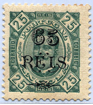 24Lis1558.jpg -     Lote:    1558            Angola       Descrição:         1902 &mdash; D. Carlos I Diogo Neto, com sobretaxa. CE65 (31), 65 s/ 25 reis, verde, denteado 11 &frac12;, papel porcelana. NÃO CATALOGADO. MR.        **       Valor Base:     &euro; 40,00     Valor Venda:     &euro; 90,00     