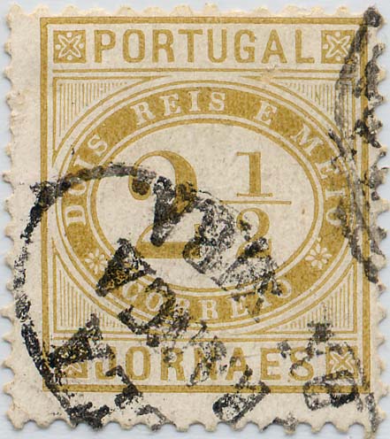 24Lis1797.jpg -     Lote:    1797            Portugal       Descrição:         Carimbos nominativos * 1876 &mdash; Jornaes. CE48, 2 &frac12; reis, bistre, denteado 11 &frac12;, papel porcelana, obliterado com carimbo nominativo oval, batido a preto "VILA / FRANCA / DE XIRA". MB.        O       Valor Base:     &euro; 25,00     Valor Venda:     &euro; 25,00     