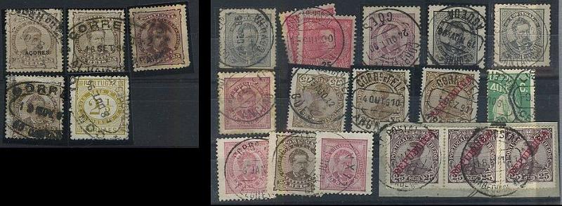 24Lis1863.jpg -     Lote:    1863            Portugal       Descrição:         Carimbos de dupla oval + carimbos circulares datados. Lote composto por 17 selos com CCD's de diferentes localidades e tipos + 5 carimbos de dupla oval de ANGRA DO HEROÍSMO, ALVAIAZERE, CALDAS DA RAINHA, CARTAXO E TORRES VEDRAS.        Lote       Valor Base:     &euro; 10,00     Valor Venda:     &euro; 10,00     