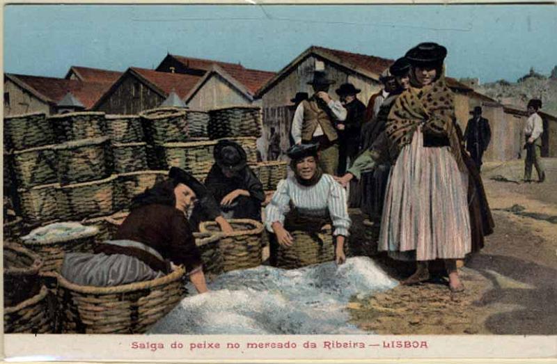 24Lis2287.jpg -     Lote:    2287      Lotes pelo Correio              Descrição:         Temáticos &mdash; Feiras e costumes. Lisboa * Salga do peixe no mercado da Ribeira (colorido). Novo.        PI       Valor Base:     &euro; 12,00     Valor Venda:     Retirado     
