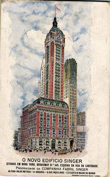 24Lis2330.jpg -     Lote:    2330      Lotes pelo Correio              Descrição:         Temáticos &mdash; Publicidade. Lote de dois postais ilustrados: "França País do Turismo" e "O Novo Edifício Singer". Novos.        PI       Valor Base:     &euro; 5,00     Valor Venda:     Retirado     