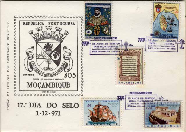 24Lis2414.jpg -     Lote:    2414      Lotes pelo Correio              Descrição:      Angola e Moçambique.   Lote de 4 sobrescritos comemorativos de 1.ºs voos e relativos ao correio aéreo. Lote a ver.        Aéreo       Valor Base:     &euro; 3,00     Valor Venda:     &euro; 3,00     