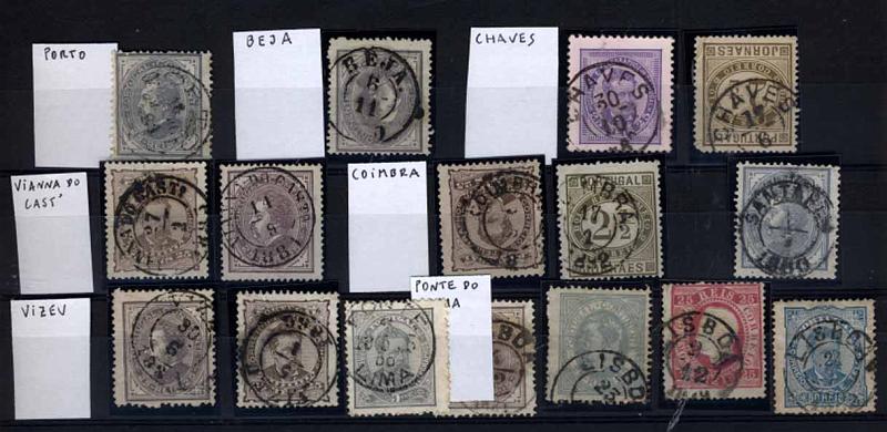24Lis2720.jpg -     Lote:    2720      Lotes pelo Correio       Portugal       Descrição:         Carimbos de duplo círculo datados. Lote composto por 16 selos de diversas emissões, obliterados com carimbos do PORTO, BEJA, CHAVES, VIANA DO CAST.º, COIMBRA, VIZEU, PONTE DO LIMA e LISBOA.         Lote       Valor Base:     &euro; 8,00     Valor Venda:     Retirado     