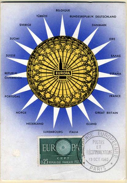 24Lis2774.jpg -     Lote:    2774      Lotes pelo Correio              Descrição:      Diversos.   Europa CEPT &mdash; Quatro postais máximos dos anos de 1956 e 1960, sendo dois de França, com selos Yv-1077 e 1266, e 2 da Holanda com selos Yv-659 e 727.        Lote       Valor Base:     &euro; 4,00     Valor Venda:     Retirado     