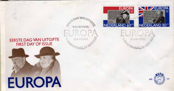 24Lis2780.jpg -     Lote:    2780      Lotes pelo Correio              Descrição:      Diversos.   Europa CEPT - Dois FDCs da Holanda e Liechtenstein, com séries Yv-1466/67 e Yv-454, respectivamente.        Lote       Valor Base:     &euro; 3,00     Valor Venda:     Retirado     