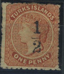 24Lis2794.jpg -     Lote:    2794      Lotes pelo Correio              Descrição:      Turks (Ilhas).   &frac12; s/ 1d. YV6. Novo.        **       Valor Base:     &euro; 5,00     Valor Venda:     &euro; 5,00     