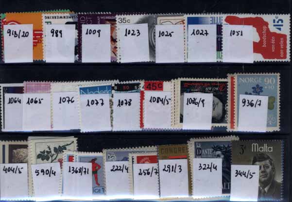 24Lis2815.jpg -     Lote:    2815      Lotes pelo Correio              Descrição:      Europa Ocidental &mdash;   Lote com 86 séries completas em selos novos (Espanha, Holanda, Malta, Ilha de Man, Malta, Noruega, Suécia e Suiça). Valor de catálogo &euro; 260,00. Lote a ver        Lote       Valor Base:     &euro; 20,00     Valor Venda:     &euro; 20,00     