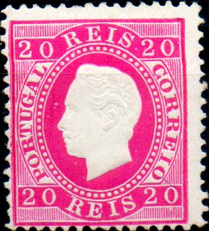 0284.jpg -     Lote:    284      Colecção CASCAIS II             Descrição:         1884 &mdash; D. Luís I. Fita direita. Nova cor e valor. CE66, 20 reis carmim rosa, denteado 12 &frac12;, papel porcelana. Um dente ligeiramente curto. Valor de catálogo &euro; 575,00.        **       Valor Base:     &euro; 80,00     Valor Venda:     Retirado     