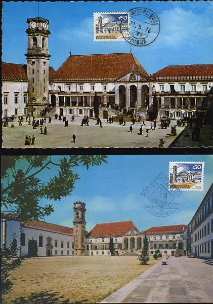 0600.jpg -     Lote:    600                   Descrição:         Universidade de Coimbra &mdash; Lote de 4 postais máximos diferentes, com selos de $50 Paisagens e Monumentos CE1129, obliterados com diferentes carimbos. Lote a ver.        PM       Valor Base:     &euro; 5,00     Valor Venda:     &euro; 22,00     