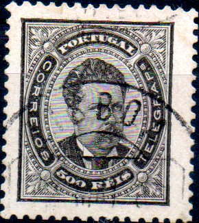 1189.jpg -     Lote:    1189            Portugal       Descrição:         1884/87 &mdash; D. Luís I. De frente. Novos valores. CE64, 500 reis preto, denteado 12 &frac12;. Valor de catálogo &euro; 523,00.        O       Valor Base:     &euro; 75,00     Valor Venda:     &euro; 110,00     