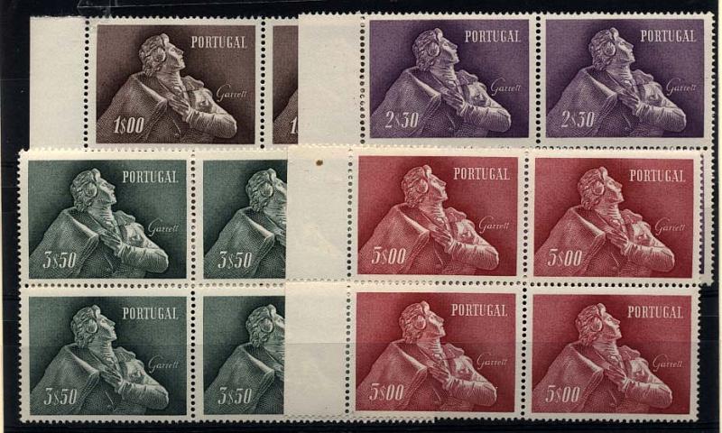 1348.jpg -     Lote:    1348            Portugal       Descrição:         1957 &mdash; Almeida Garrett. CE827/30. Série completa. Valor de catálogo &euro; 266,00.        ***       Valor Base:     &euro; 30,00     Valor Venda:     &euro; 30,00     