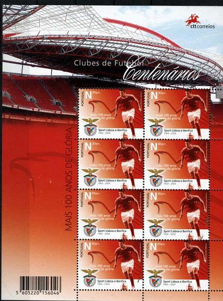 1412.jpg -     Lote:    1412            Portugal       Descrição:         2005 &mdash; Clubes de Futebol Centenários. CE FLH26/28. Valor de catálogo &euro; 53,70.        FLH       Valor Base:     &euro; 10,00     Valor Venda:     &euro; 12,00     