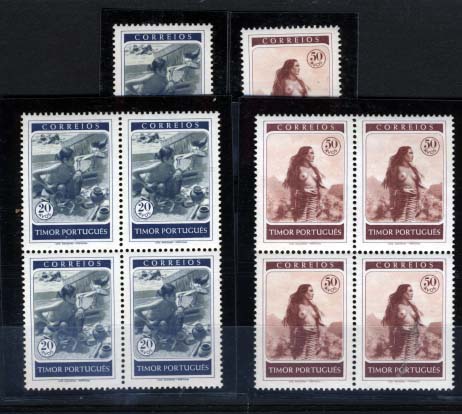 1737.jpg -     Lote:    1737            Timor       Descrição:         1950 &mdash; Tipos Indígenas. CE27&frac12;72. Série completa simples e em quadras. Valor de catálogo &euro; 28,25.        ***       Valor Base:     &euro; 6,00     Valor Venda:     &euro; 12,00     