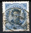 1809.jpg -     Lote:    1809            Portugal       Descrição:         Carimbos nominativos. 1882/83 &mdash; D. Luís de Frente. CE58, 50 reis AZUL, denteado 13 &frac12;, em fragmento com obliteração a preto "TELEGRAPHIA ELECTRICA / VILLA VELHA / DO / RODÃO", batida a preto. MB.        O       Valor Base:     &euro; 12,00     Valor Venda:     &euro; 120,00     