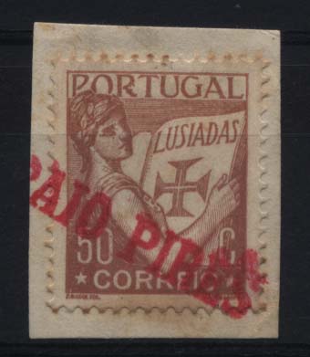 1816.jpg -     Lote:    1816            Portugal       Descrição:         Carimbos nominativos. 1931 &mdash; Lusíadas. CE522, 50C castanho. Selo obliterado com carimbo nominativo batido a vermelho "PAIO PIRES".         FRG       Valor Base:     &euro; 15,00     Valor Venda:     &euro; 15,00     