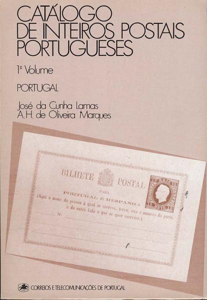 1945.jpg -     Lote:    1945                   Descrição:         Catálogo de Inteiros Postais Portugueses, de Cunhas Lamas e Oliveira Marques. 1.º e 2.º volumes. Novos. Raro.        Livro       Valor Base:     &euro; 40,00     Valor Venda:     &euro; 70,00     